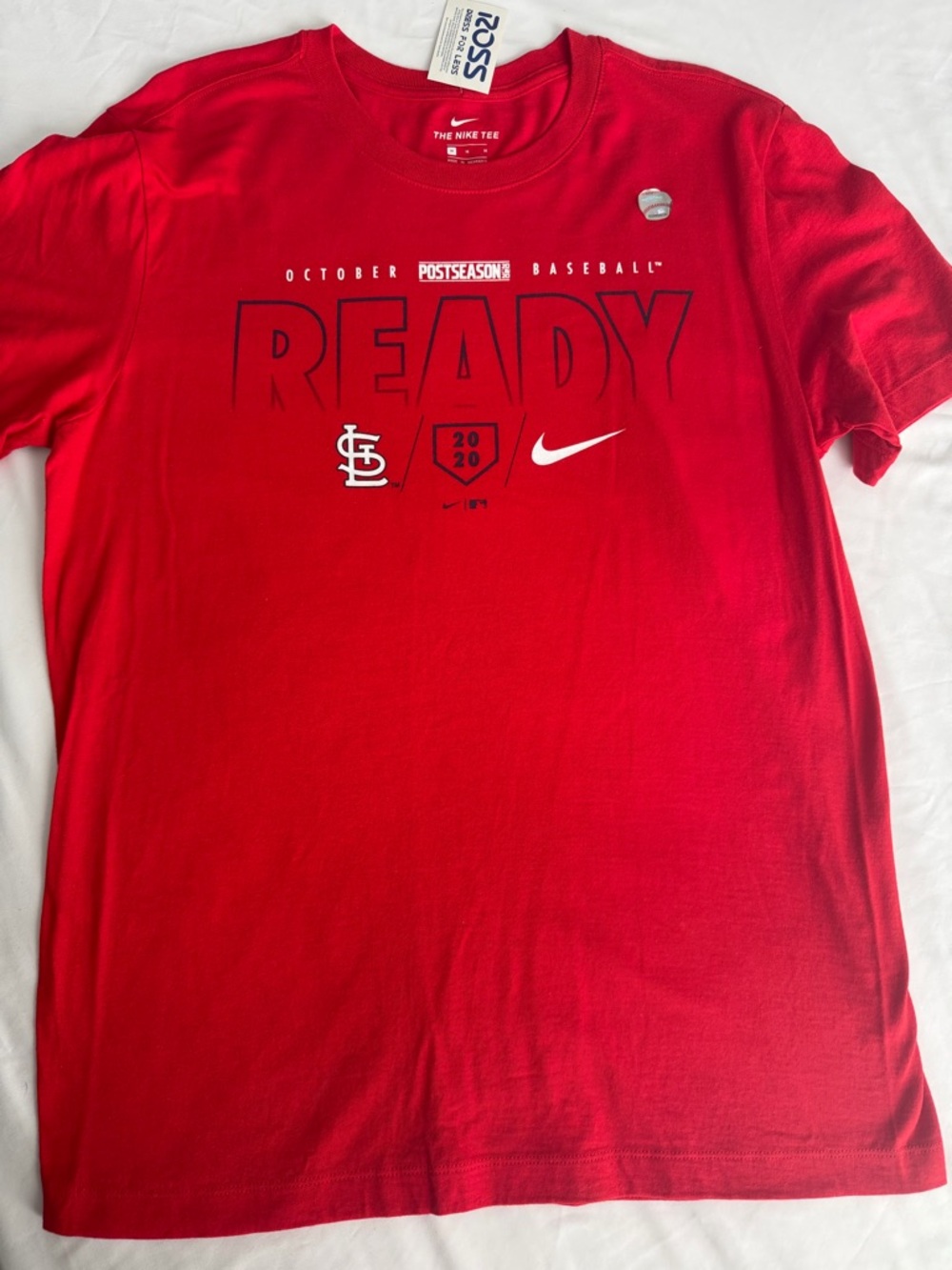 NIKE MLB ST.LOUIS CARDINALS "BASEBALL READY " COLOR RED SIZE MEDIUM 14885626 NWT
